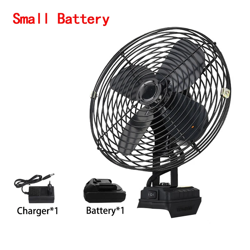 10000/20000mAh Camping Fan 6 Inches Wireless Outdoor Fishing Desktop Portable Metal Fan Strong Wind Fan Fit Makita 20V Battery - Image 5