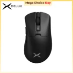 Delux M900PRO Wireless Gaming Mouse Ergonomic 8K Polling Rate PAW3395 63g Magnetic RGB Charging Dock for Right Big Hand PC Gamer