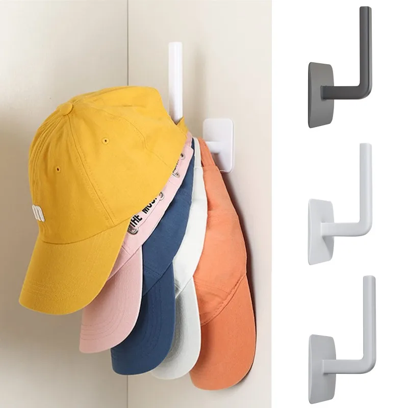 Hat Rack for Baseball Caps No Drilling Adhesive Hat Hook for Wall Door Closet Cap Hanger Storage Hat Home Organizer Holder - Image 2