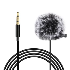 PULUZ 1.5m 3.5mm Jack Lavalier Wired Condenser Recording Microphone, Only Suit for Smart Phone Microphone