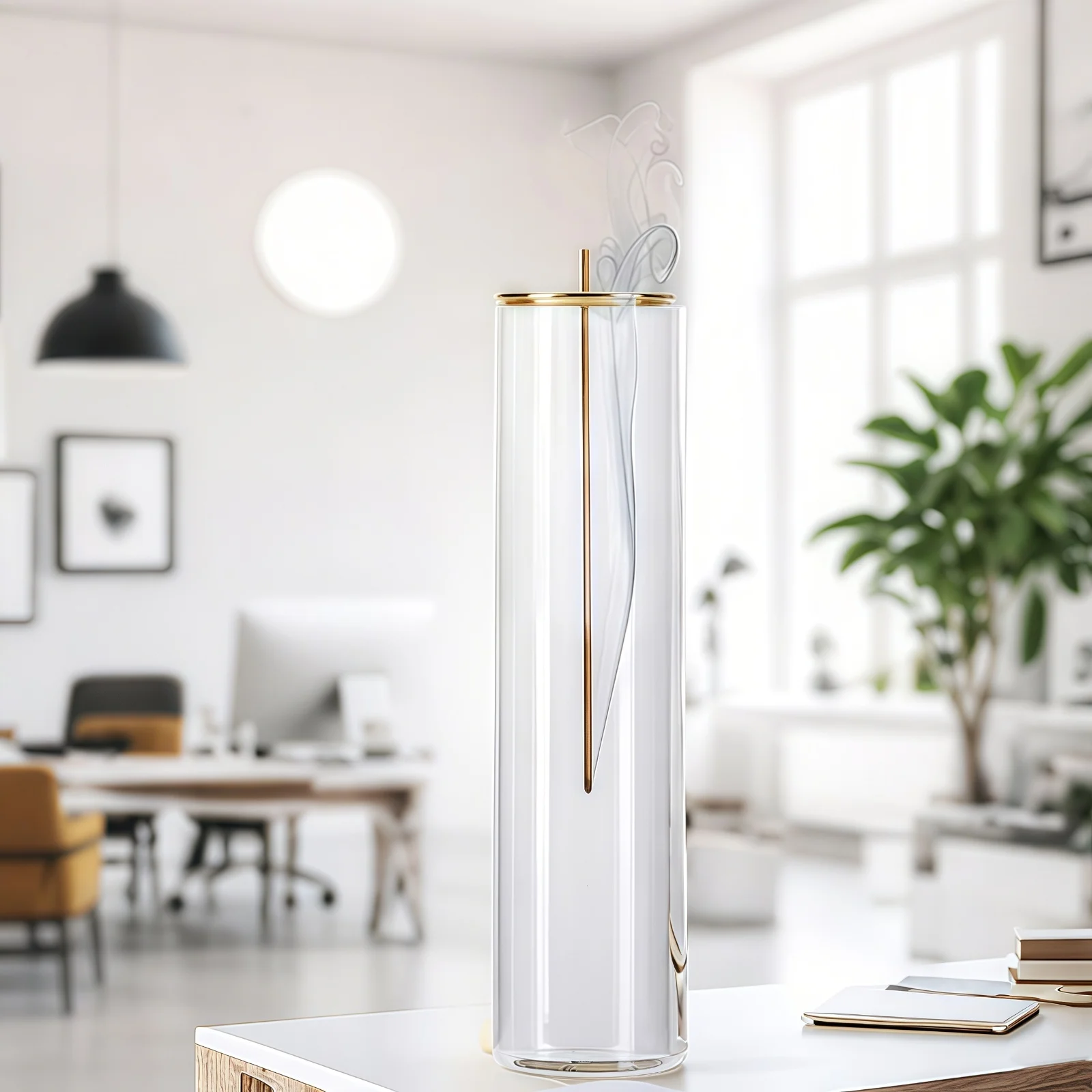 Incense Holder for Sticks, Modern Incense-Stick Burner Holder with Removable Glass Ash Catcher, for Home Decor Yoga Meditation - Image 5