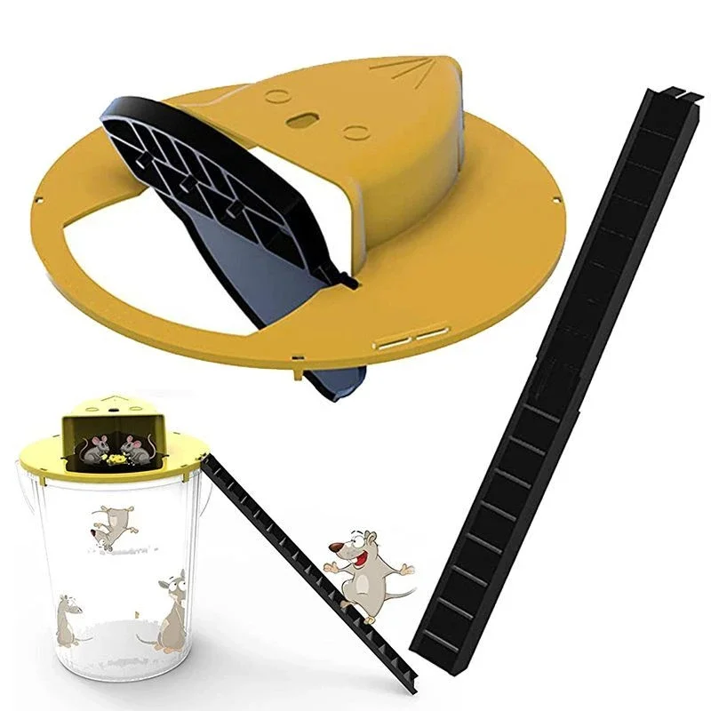 Mouse Trap Flip and Slide Bucket Lid Mice Rat Trap For Indoor Outdoor Multi Catch Auto Reset - Image 4
