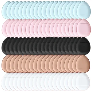 50/100PCS Mini Finger Puff Makeup Sponge Puffs Concealer Foundation Air Cushion Cosmetic Tool Dry Wet For Women Beauty Wholesale