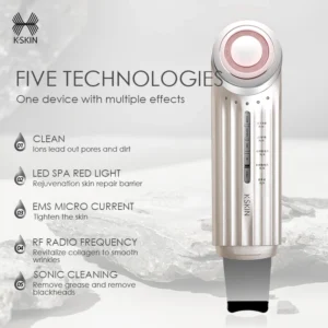 KSKIN Professional Electric Facial Dead Skin Peeling Sonic Cleaning Ultrasonic Skin Scrubber