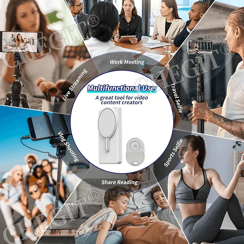 Wireless Monitor Rear Camera Screen Smartphone Selfie Magnetic Screen For Vlog Live Stream Video Recording Outdoor Selfie tool - Image 4