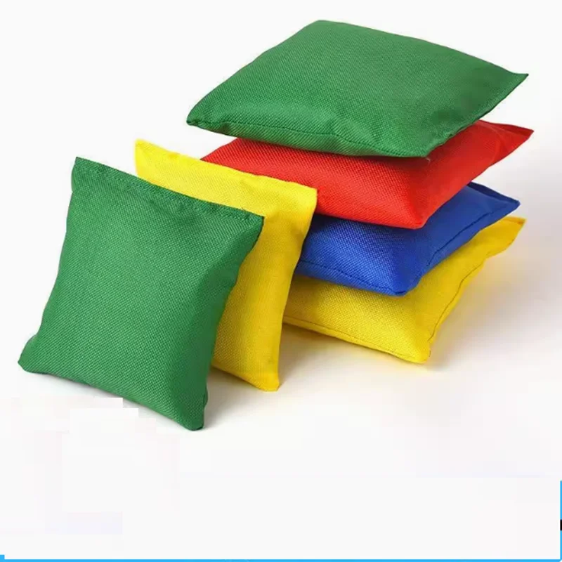 10 Pcs Mini Bean Bags Colorful Portable Cloth Sandbag Toss Toy for Kids Interactive Plaything for Fun Sports Outdoor Family Game