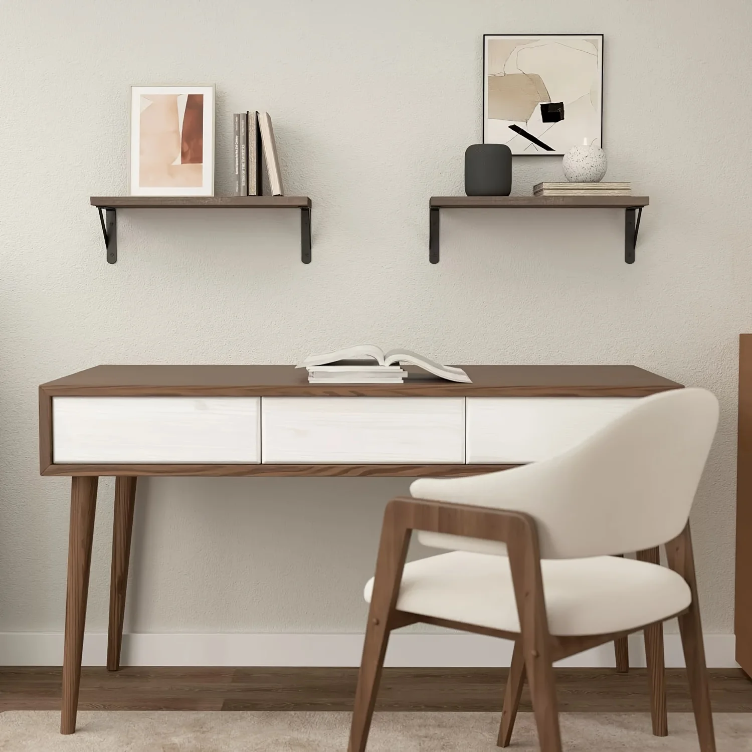 1Pcs Wall Mount Wood Shelves Floating Shelf Wall Decoration Storage Rack Wall Hanging Display Organizer for Home Floating Shelve - Image 4