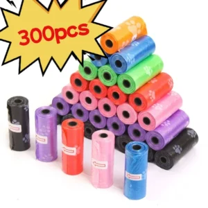 Litter Outdoor Home Clean Pet Poop Bag Solid Color Printed Pet Garbage Bag Clean Poop Bag Dog Walking Portable Poop Bag For Dogs