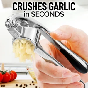 Kitchen Premium Garlic Press Rocker Crusher, Dishwasher Safe Professional Garlic Mincer Grinder Tool - Easy-Squeeze, Easy-Clean
