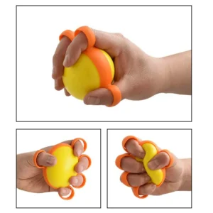 Finger Exerciser With Hand Grip Strengthener And Hand Therapy Ball - Muscle Recovery Stretcher For Hand Fitness Strength