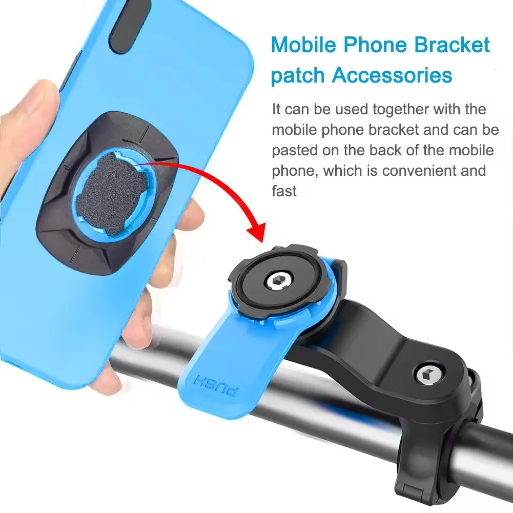 1-3PCS Bicycle Mobile Phone Bracket Patch Sticker GPS Computer Mount Support Phone Back Stickers Cycling Bracket Patch for MTB - Image 2