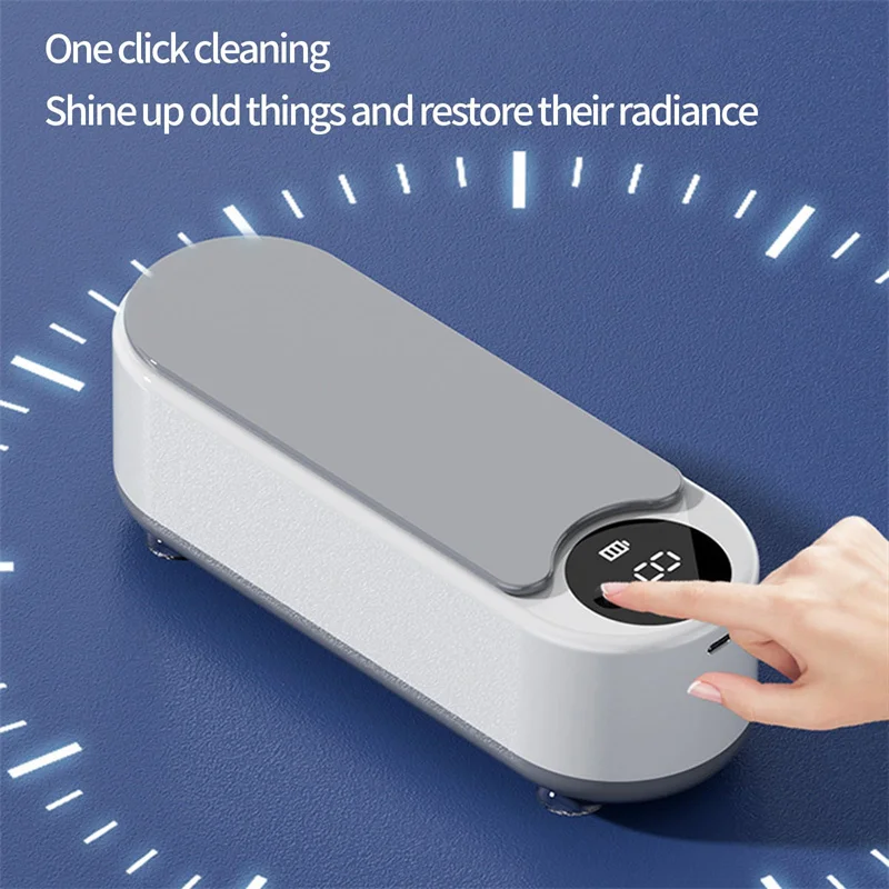 Portable Household Cleaning Machine, 450ml Clean Pod Ultrasonic Cleaner, Jewelry Cleaner Machine for Ring, Glasses, Makeup Brush - Image 3