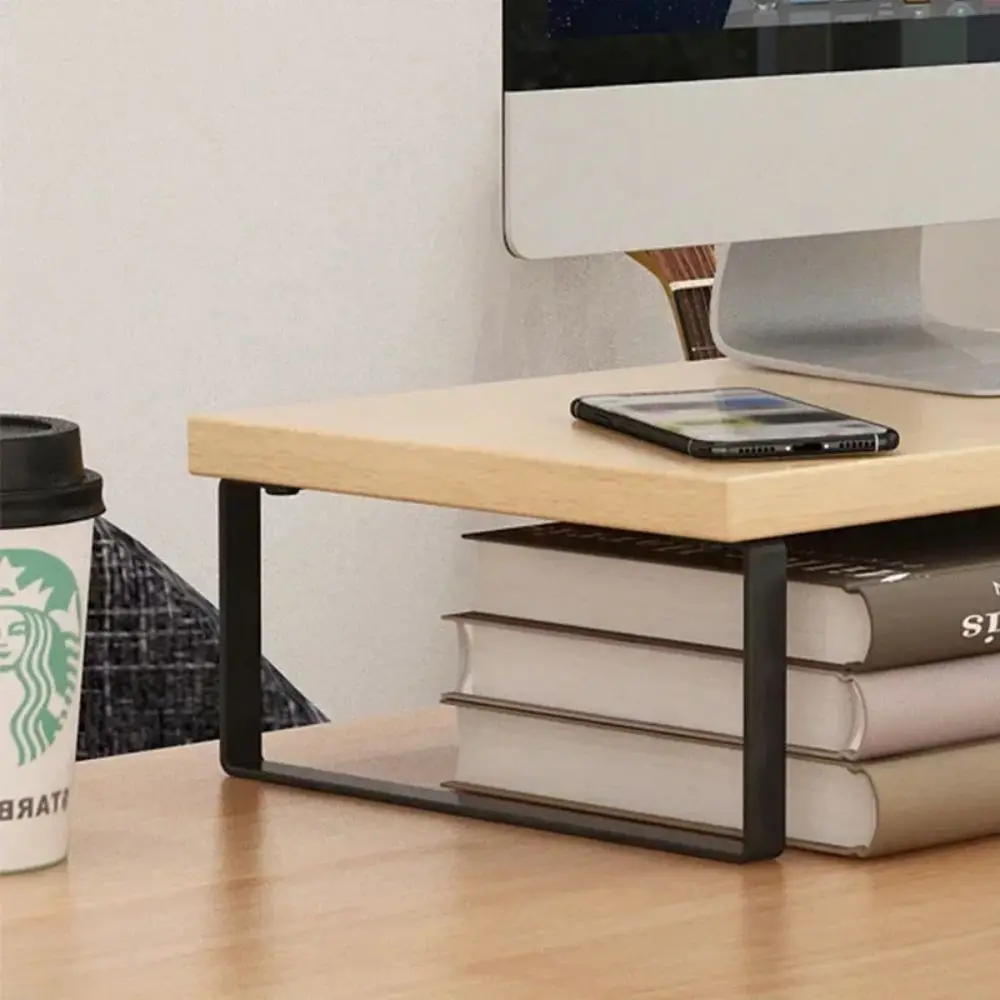 Computer Monitor Elevated Monitor Base Home Office Storage Rack Computer Desktop Creative Storage Rack Office Storage Supplies - Image 5