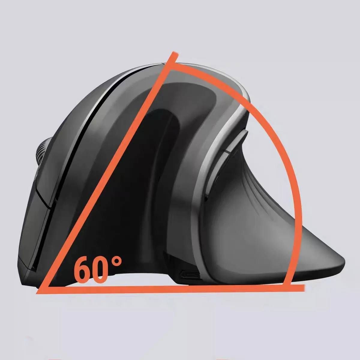 Warvank U2 Vertical Wireless Mouse Ergonomic Optical Comfortable Silent Office Mouse DPI Adjustable 800/1200/1600 for PC Laptop - Image 4