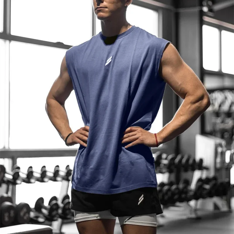 Sleeveless T-shirt Men Quick-drying Fitness Bodybuilding Shirt Male Fashion Basketball Vest Mesh Breathable Summer Gym Tank Men - Image 4