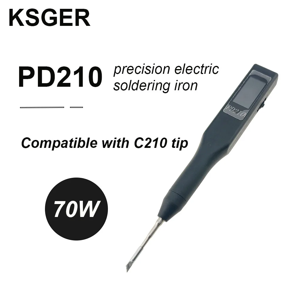 KSGER C210 Portable Soldering Station PD210 For JBC Iron Tips USB Welding 1.3 Inch TFT DIY Electric Tools Auto-Sleep 70W - Image 2