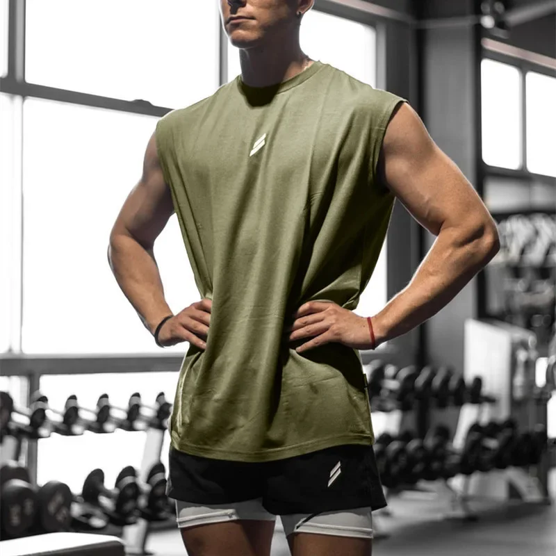 Sleeveless T-shirt Men Quick-drying Fitness Bodybuilding Shirt Male Fashion Basketball Vest Mesh Breathable Summer Gym Tank Men - Image 5