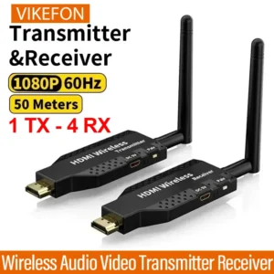 50M 5G 1080P HDMI-Compatible Wireless Audio Video Transmitter Receiver Extender for PS4 Camera Laptop PC to TV Monitor Projector
