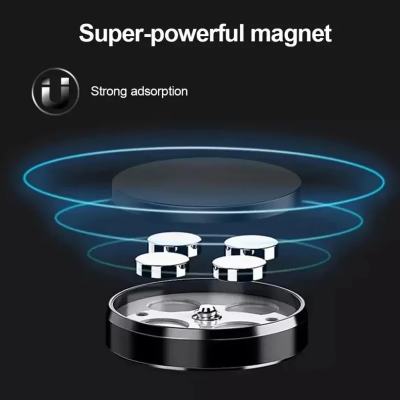 Universal Magnetic Car Mini Phone Holder Magnet Mount Stick Dashboard Wall Cell Bracket For Magsafe iPhone 16-12 Samsung Xiaomi - Image 4