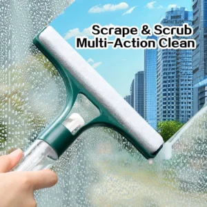 Home Multifunctional Glass Cleaning Mirror With Spray Bottle 3 In 1 Glass Ultra Fine Fiber Scrubbing Scraper Window Scraper