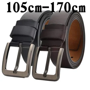 Real Genuine Leather Belt for Men Plus Size 170 160 150 140 130cm Men High Quality Belts Men Cowskin Fashion Strap Male Jeans