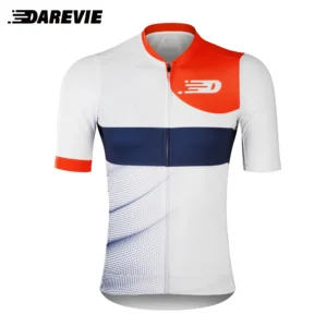 DAREVIE Cycling Jersey Recycle Eco-Friendly PRO Level Men's Cycling Jersey Quick Dry Soft Light Men's Cycling Clothing YKK Zip