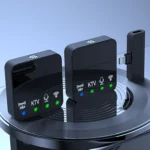 Wireless Lavalier Microphone Portable Audio Video Recording Mini Mic for iPhone Android Phone Outdoor Live Broadcast K Song Mic