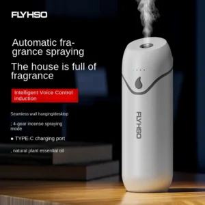 Portable Automatic Aroma Diffuser for Home 4 Gear Room Air Freshener USB Charging Electric Air Purifier Essential Oil Atomizatio