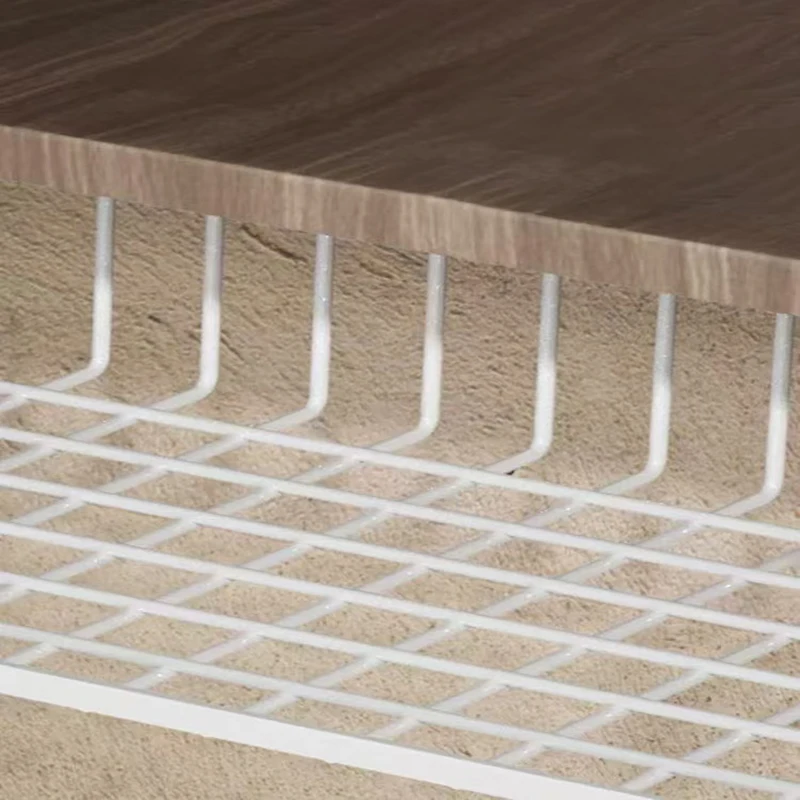 2025 Hanging Net Basket Large Capacity Hanging Storage Basket Iron Material Under Cabinet Wall Wardrobe Home Kitchen Tools - Image 4