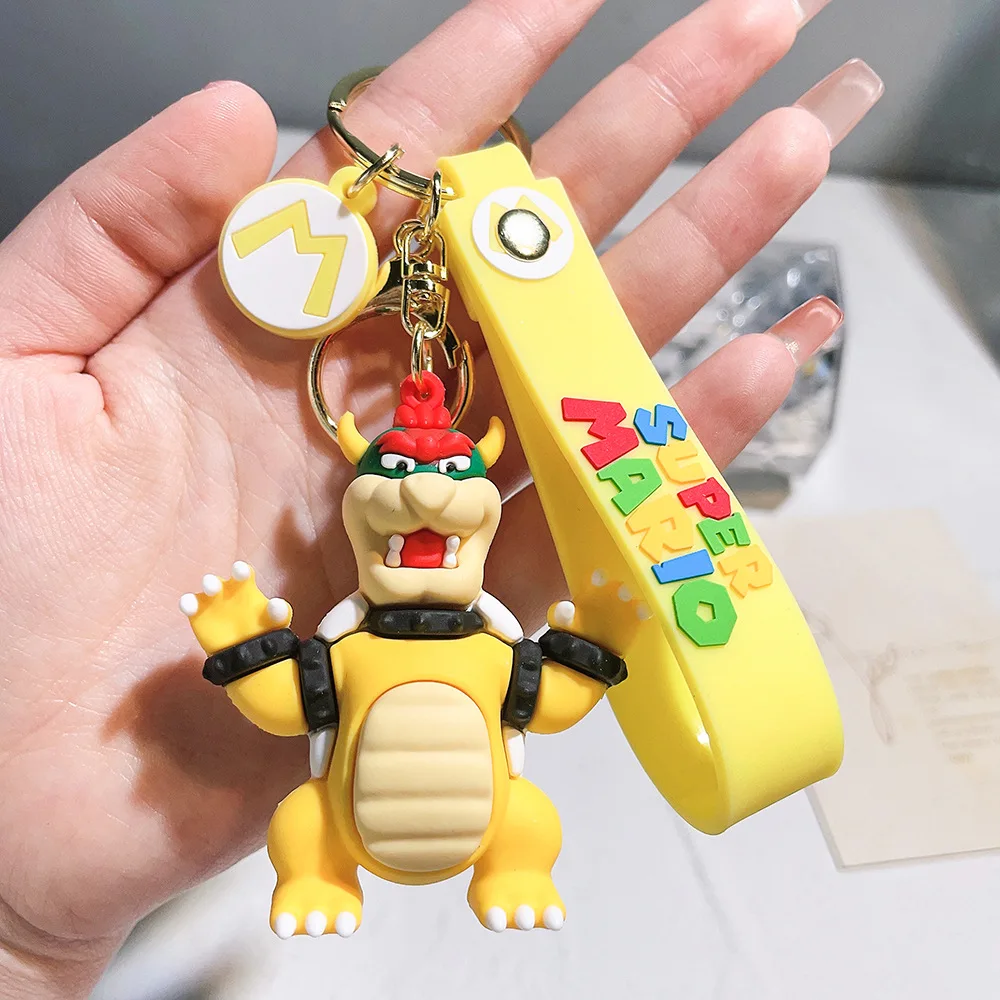 Super Mario Keychain Mario Bros Luigi Toad Yoshi Bowser Action Figure Model AccesoriosPVC Cartoon Bag Doll Pendant Toys Gift - Image 4