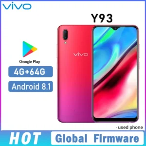 VIVO Y93 Smartphone Global firmware Camera 13MP+2.0MP 4GB 64GB Android 8.1 6.2'' 4030mAh Dual SIM Used Phone