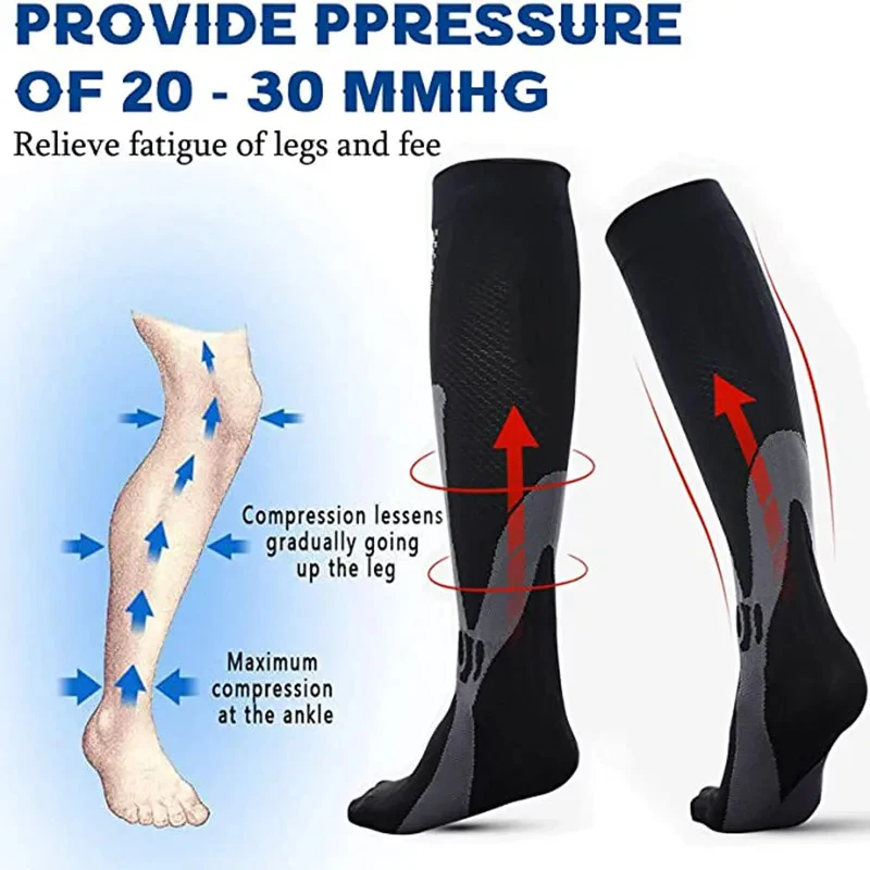 Magic Pressure Sports Long Socks Medical Competitive Sports Nurse Socks Outdoor Running Cycling Sports Socks - Image 4
