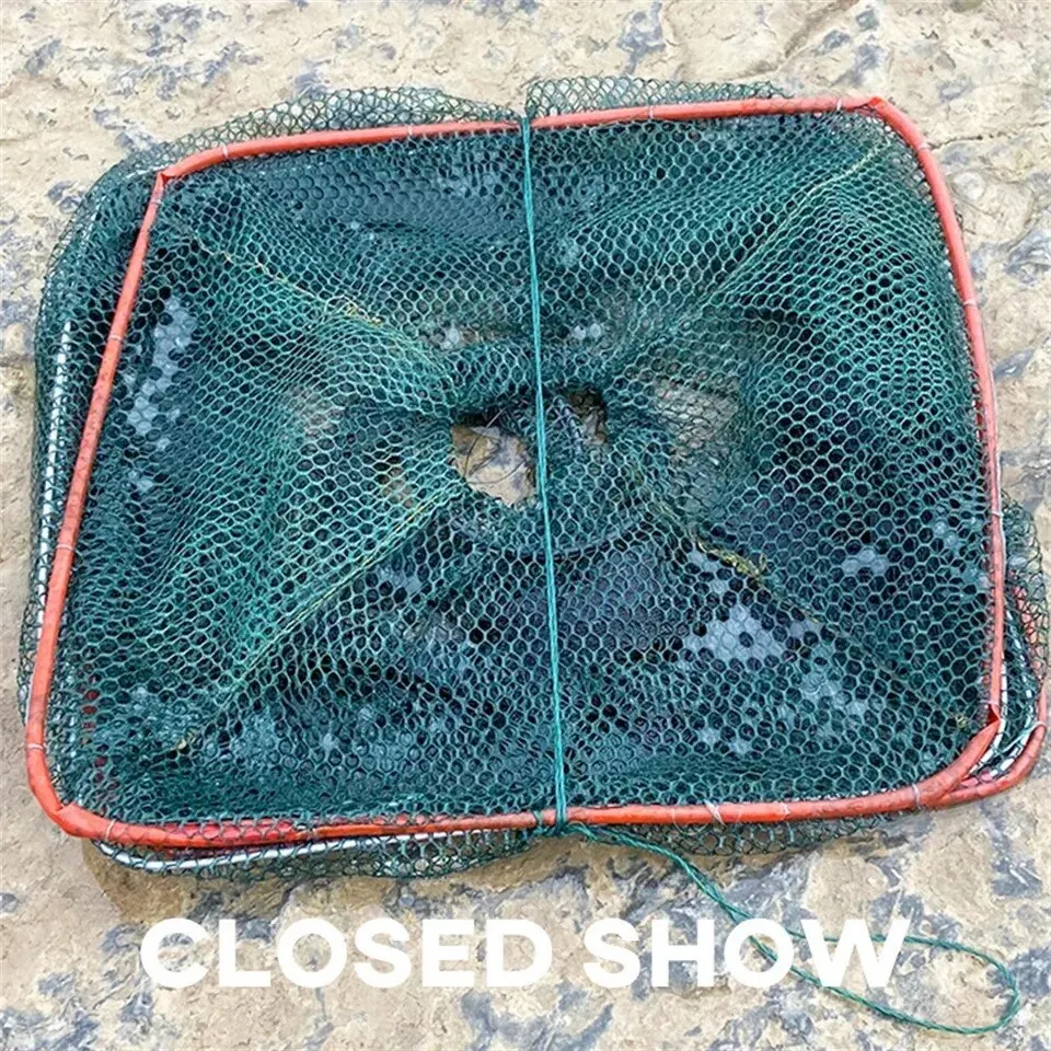 Collapsible Cast Net Fish Cage 1pc Nylon Mesh Fine Trap For Crab Shrimp And Crayfish Fishing Tackle For Outdoor Enthusiasts - Image 3