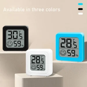 Mini Digital LCD Thermometer and Hygrometer - Indoor High Accuracy Temperature Sensor and Home Hygrometer