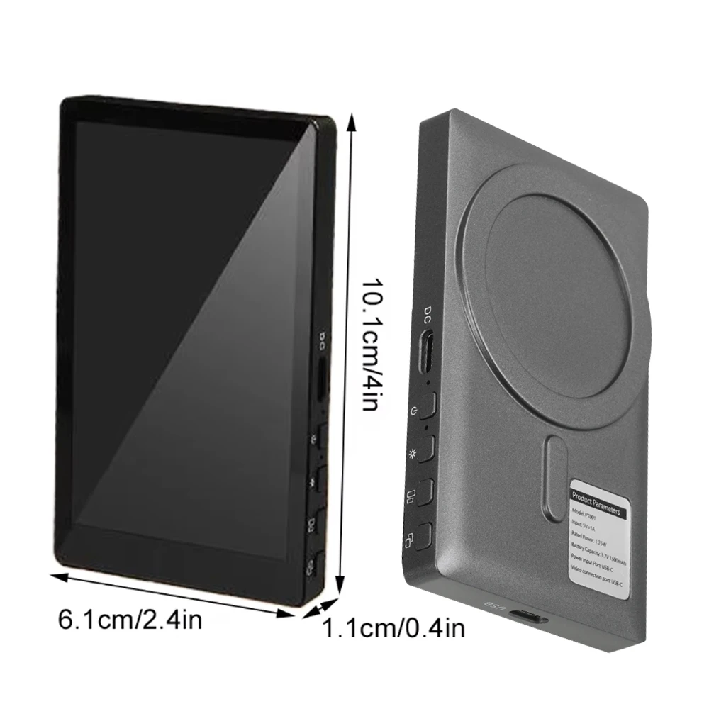 Smartphone Selfie Magnetic Screen Wireless Monitor Rear Camera Screen For Vlog Live Stream Video Recording Outdoor Selfie Tool - Image 6