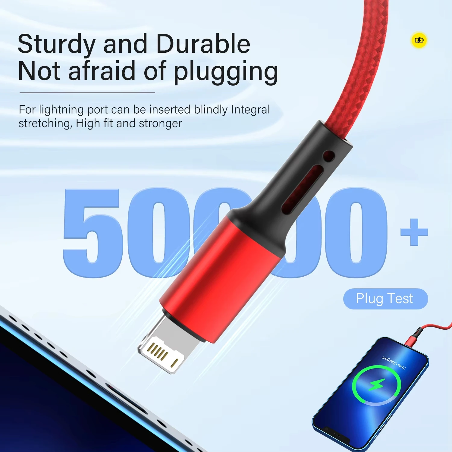 NNBILI 3A USB Cable For iPhone 14 13 12 11 Pro Max X XR 6s 7 8 Plus 2m 3m Lead Mobile Phone Fast Charging Cord Data Charger Wire - Image 4