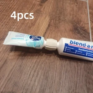 4pcs Toothpaste Tube Adapter Squeezer Travel-Friendly Zero-Waste Refill Solution Compact Home Camping Toothpaste Squeezer