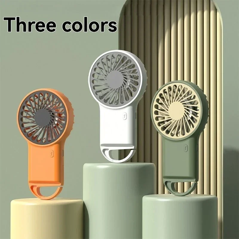 Foldable Handheld Desktop USB Rechargeable Mini Fan Cartoon Design with Hook for Mountaineering Outdoor Home Office use - Image 2