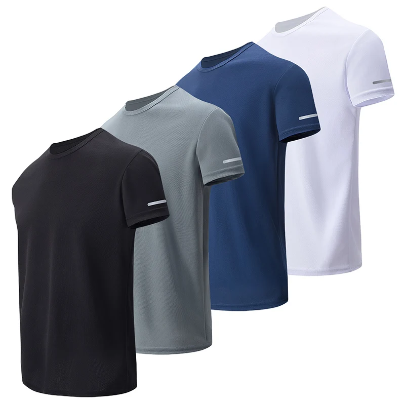 4/1/2 Pack Men's Gradient Quick-drying Sportswear Teenagers Leisure Joker Short-sleeved Multi-size Mixed-color Running Fitness T - Image 3