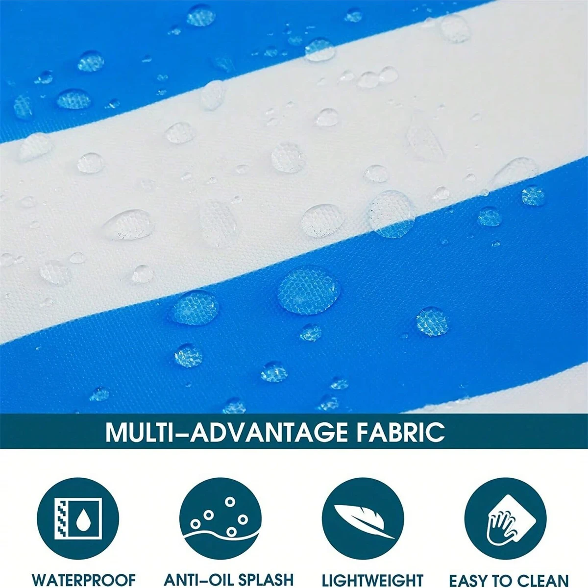 Striped Canvas Summer Beach Bag, Large Capacity Shopping Bag, Fashion Tote Bag For Travel,Ideal for Beach, Travel, & Camping - Image 4