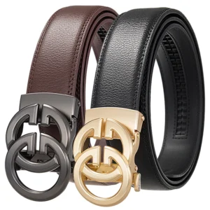 Double G Famous Designer Luxury Brand Men Belt High Quality Genuine Leather Belts Automatic Business Plus Size 170 160 150cm