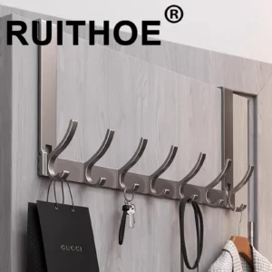 Hooks Over The Door Home Organizer Rack Clothes Coat Hat Towel Hanger Bathroom Accessories Holder Door Hang Quick Installation