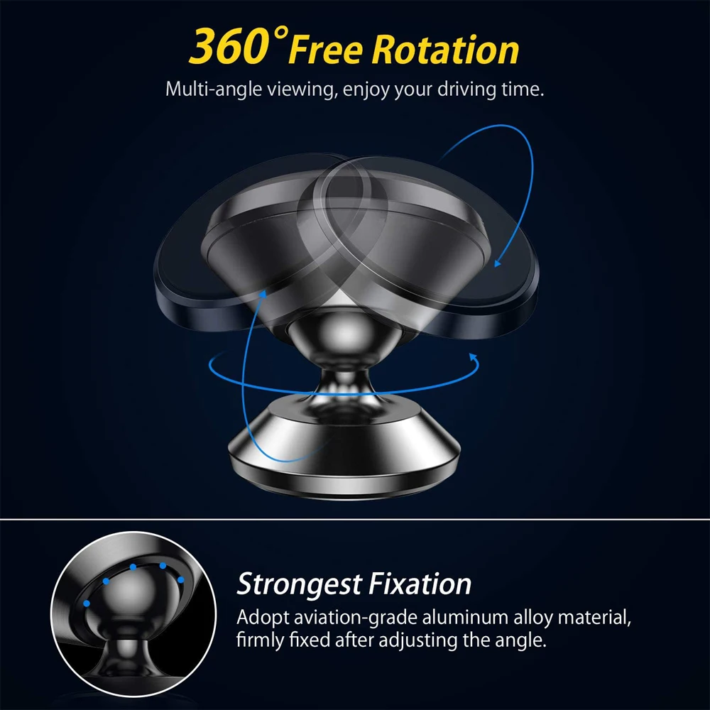 Magnetic Car Phone Holder Magnet Mount Mobile Cell Phone Stand GPS Support For iPhone 14 13 12 Pro Xiaomi Huawei Samsung Oneplus - Image 4