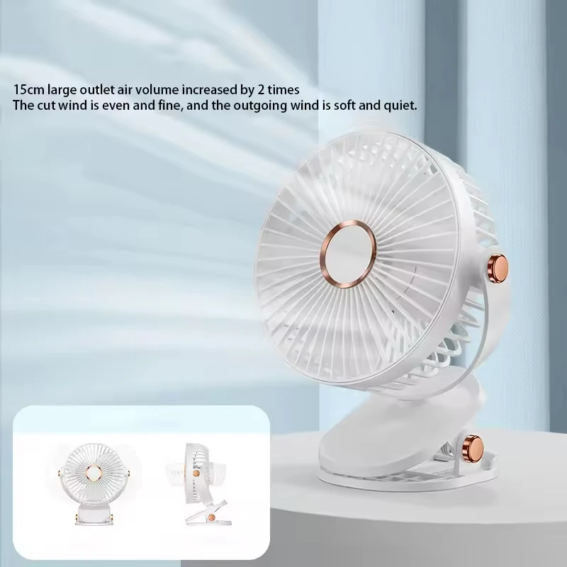 Xiaomi 8000mAh Clip-on Fan 5 Speed Quiet Rechargeable Desktop Portable Air Circulator Wireless Fan With LED Light For Camping - Image 5