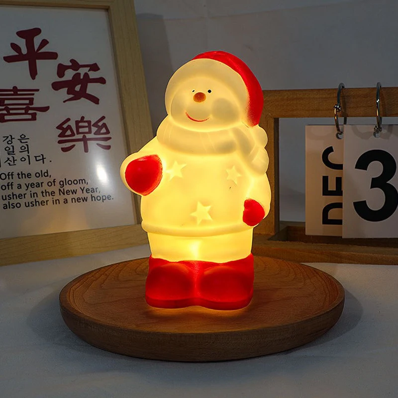 LED Christmas Night Light Cute Santa Claus Snowman Children Bedroom Bedside Ornaments For Holiday Christmas Decora Night Lamp - Image 4