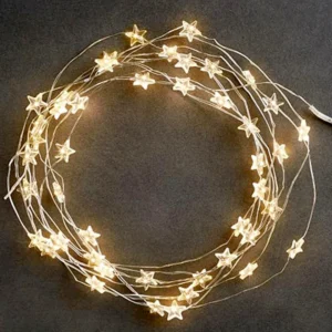 5meter STARS Fairy Lights for Bedroom String Battery Powered Adapter Christmas Lights Garland Wedding Party Decoration Holiday