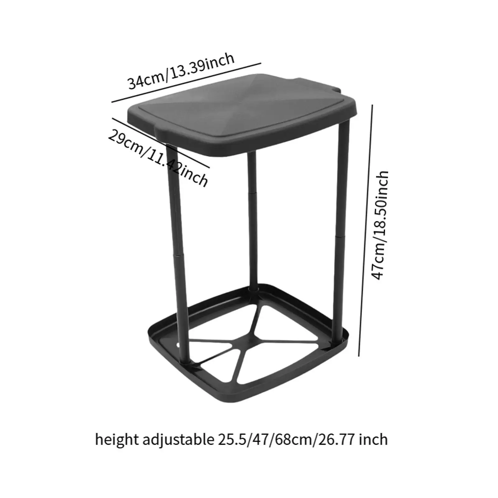 Portable Trash Bag Holder Minimalist Foldable Garbage Bag Support Waste Bin for Home Kitchen Kitchen Countertop Trash Cans - Image 5