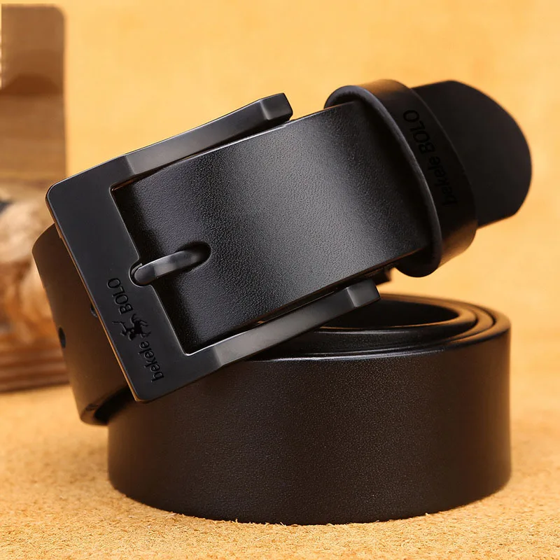 Genuine Leather Men's Belt Fashion Alloy Belts Buckle Luxury Brand Jeans Belts for Men Business Belt Female Belt - Image 3