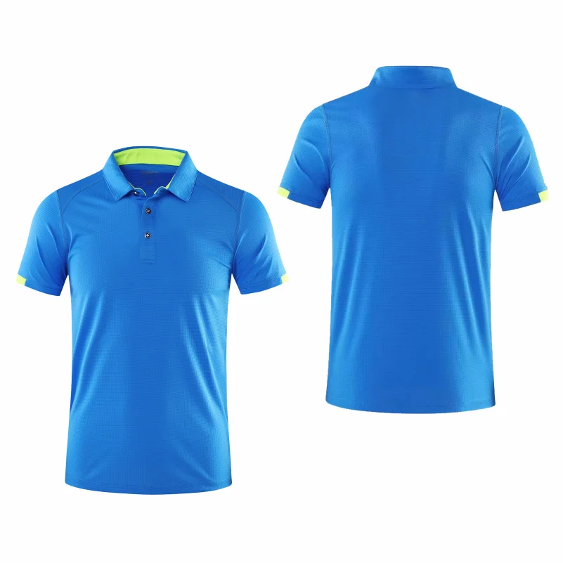 Quick Drying Short Sleeved Polo Shirt Golf Company Group Brand Breathable Lapel Sports Short Sleeved 8-Color Large - Image 4