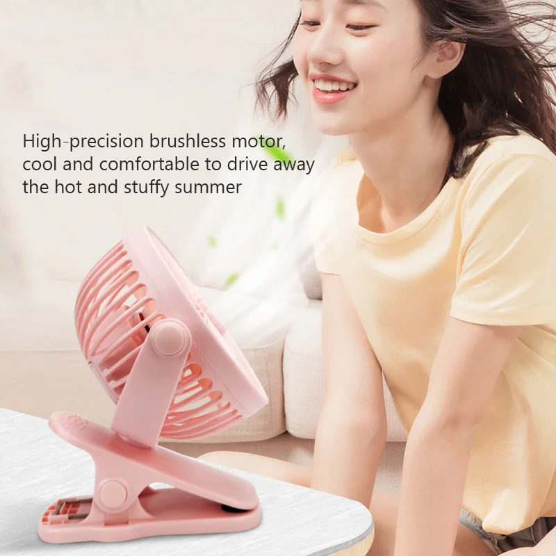 Portable Mini Hand Clip Fan USB Quiet Desktop Electric Fan High Quality Student Dormitory Small Cooling Ventilador fan Air Coole - Image 6